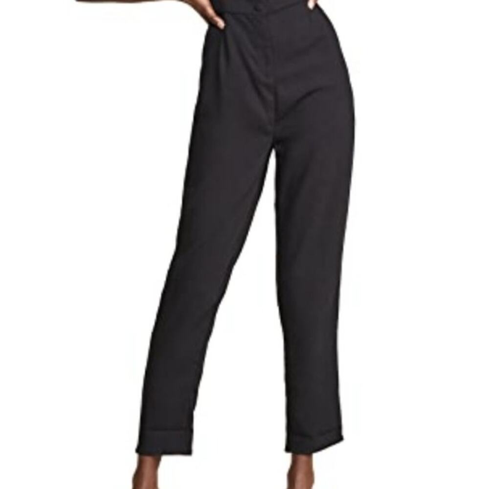 NWOT Cupcakes And Cashmere Sleeveless Jumpsuit Women's Size 0 Black Rayon - Picture 6 of 14